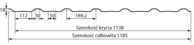 Blacha trapezowa T18 E