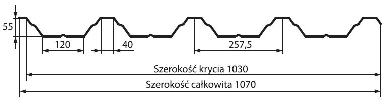Blacha trapezowa T55